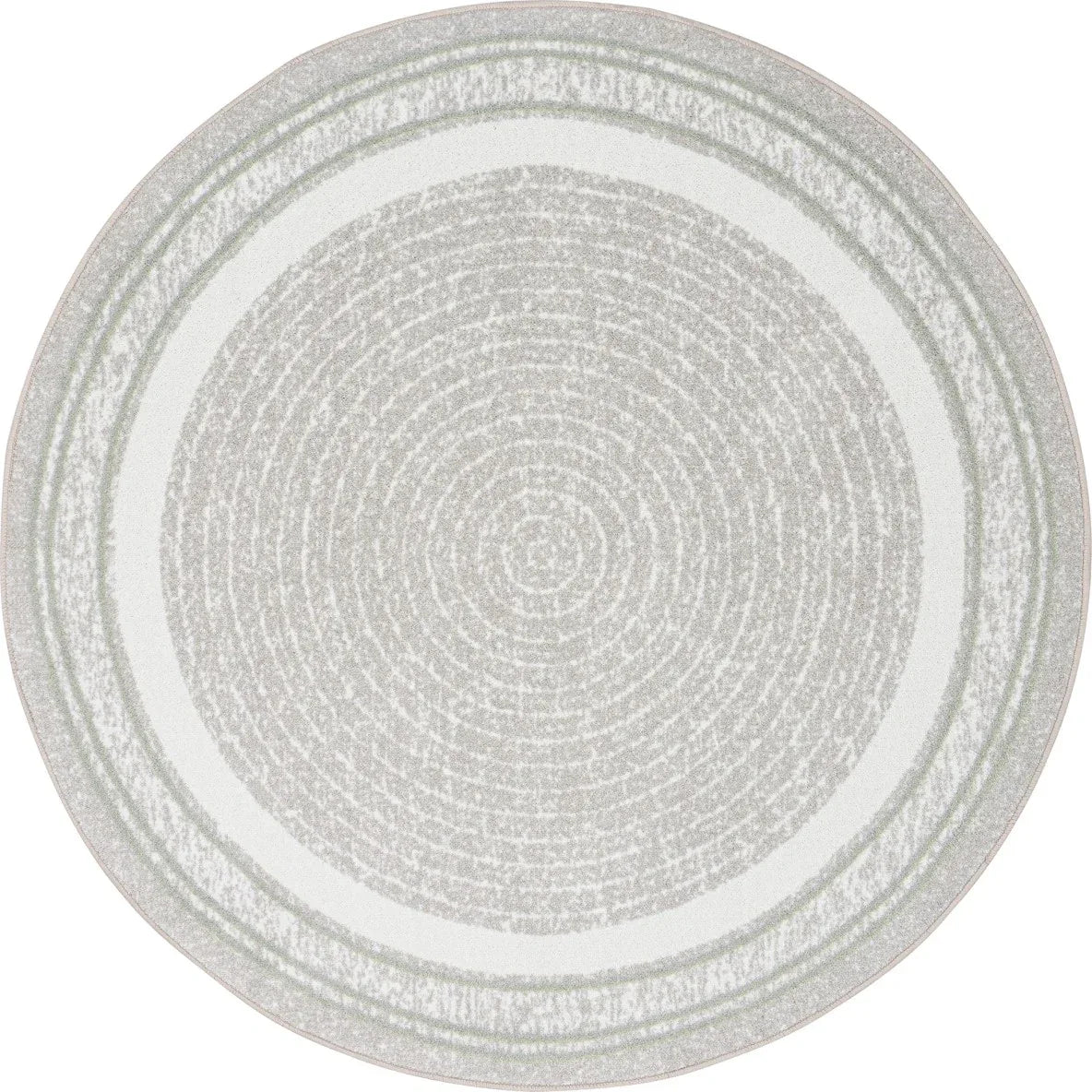 Cozy Corner 7'7" Round area rug in color Sage