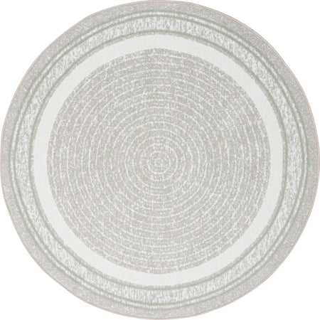 Cozy Corner 7'7" Round area rug in color Sage
