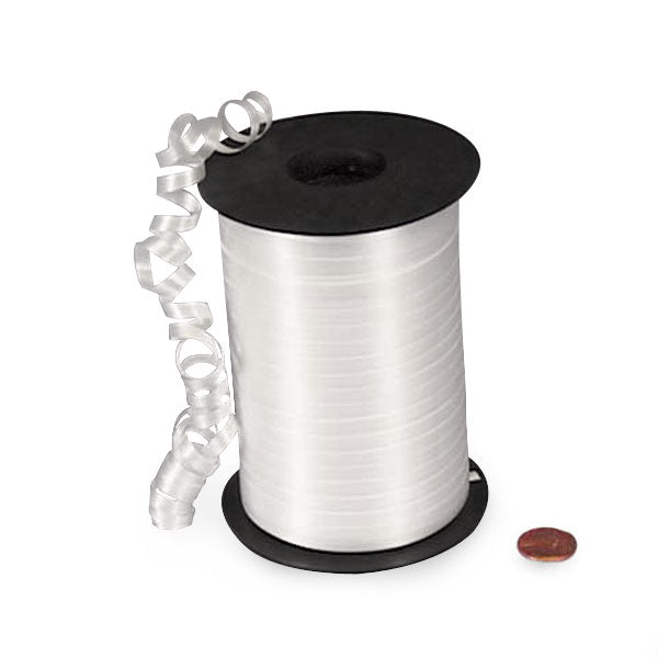 White Curling Ribbon Roll 500 yds.