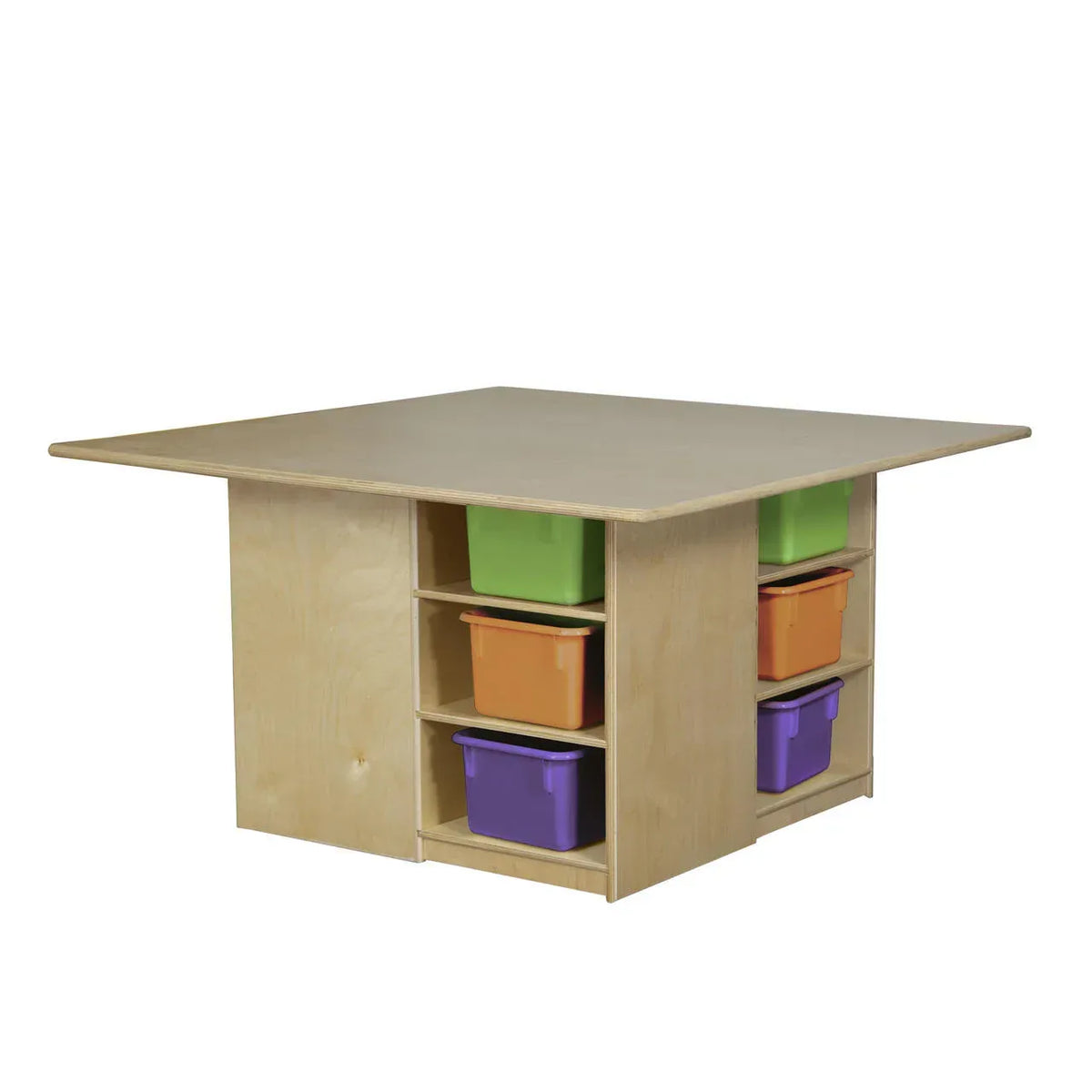 Cubby Table with (12) Assorted Pastel Trays