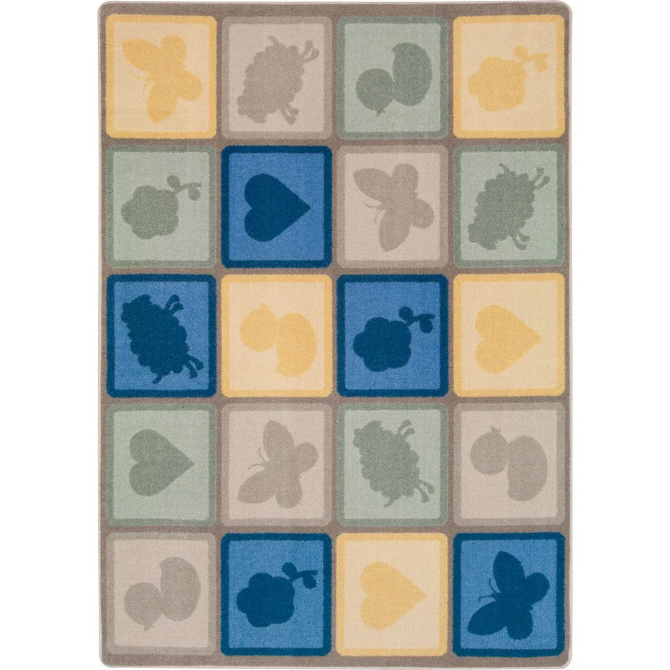 Cuddly Creatures 10'9" x 13'2" area rug in color Multi