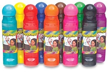Crafty Dab Kids Paints - Set of 10 - Poster Paint 10 Pk - CV-78923