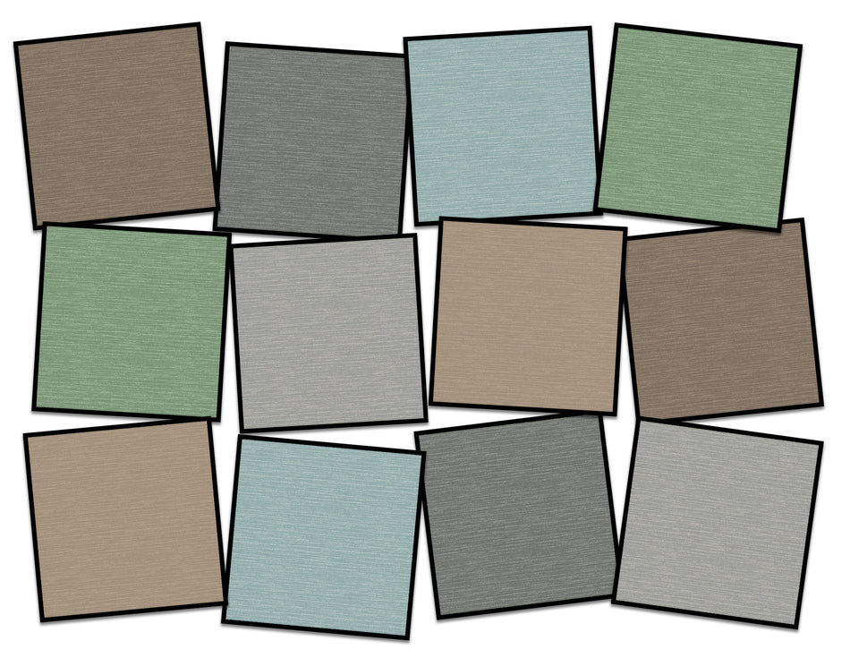 TWO TONE NEUTRAL (SET OF 12) SQUARE CARPETS 15" X 15"