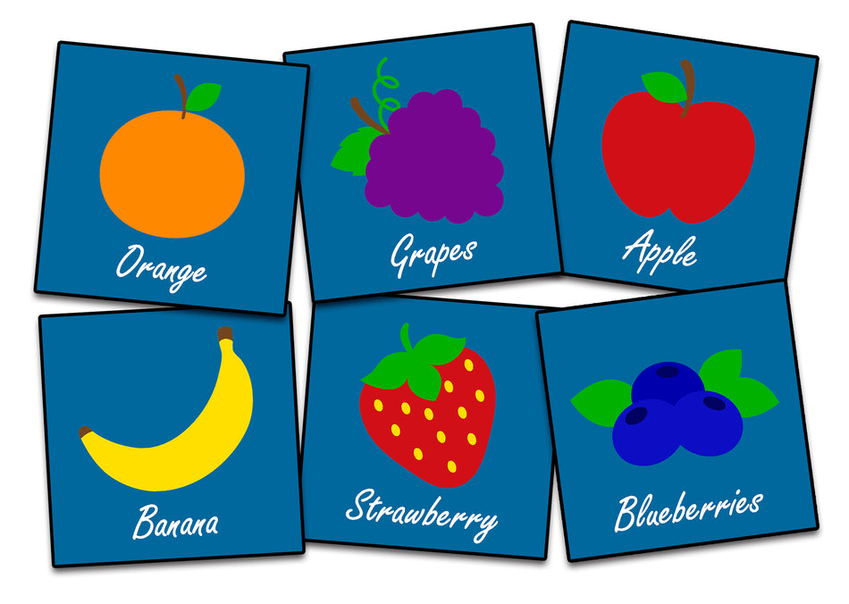FRESH FRUIT SEATING (SET OF 6) SQUARE CARPETS 15" X 15"