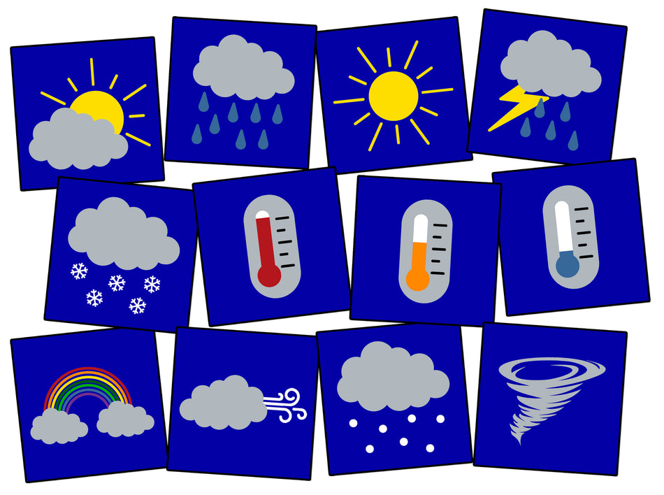 WHAT'S THE WEATHER SEATING (SET OF 12) SQUARE CARPETS 15" X 15"