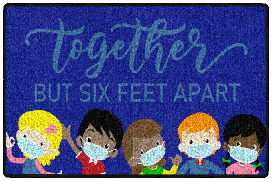 SIX FEET APART RECTANGLE CARPETS 2' X 3'