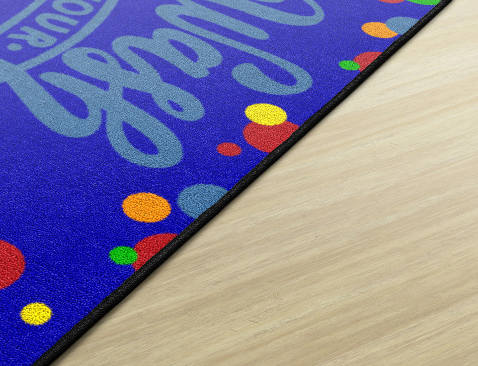 WASH YOUR HANDS DOTS RECTANGLE CARPETS 2' X 3'