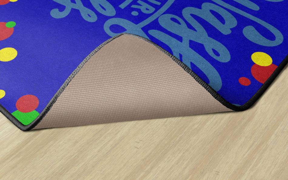 WASH YOUR HANDS DOTS RECTANGLE CARPETS 4' X 6'