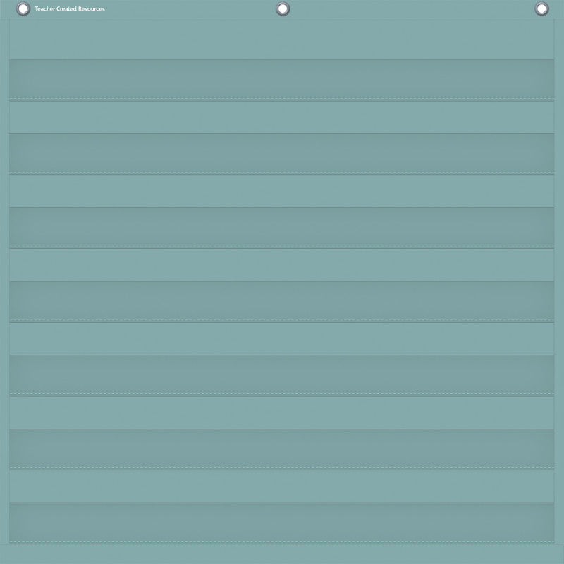 Calming Blue 7 Pocket Chart, 28" x 28"