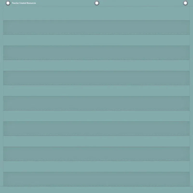 Calming Blue 7 Pocket Chart, 28" x 28"