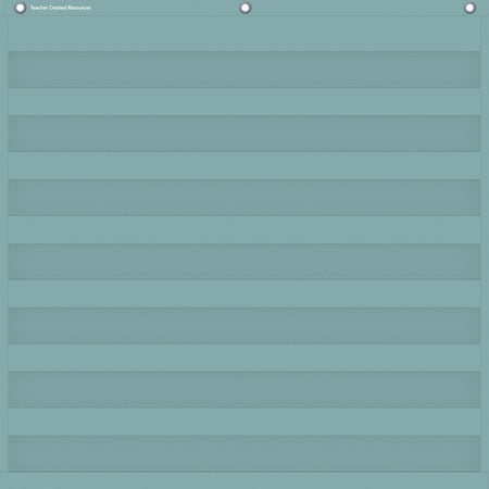 Calming Blue 7 Pocket Chart, 28" x 28"