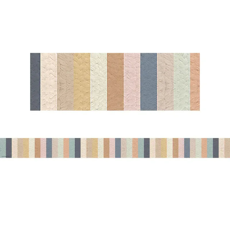 Everyone is Welcome Stripes Straight Border Trim, 35 Feet
