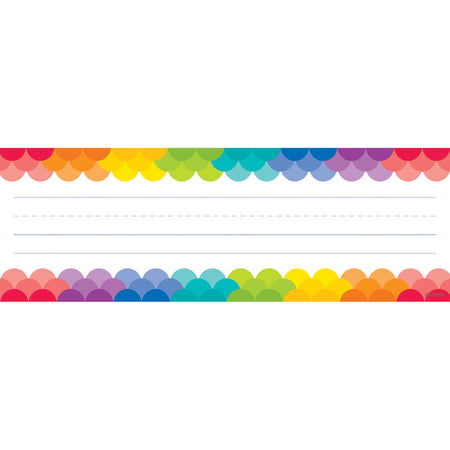 Rainbow Scallops Name Plates, 36 Per Pack