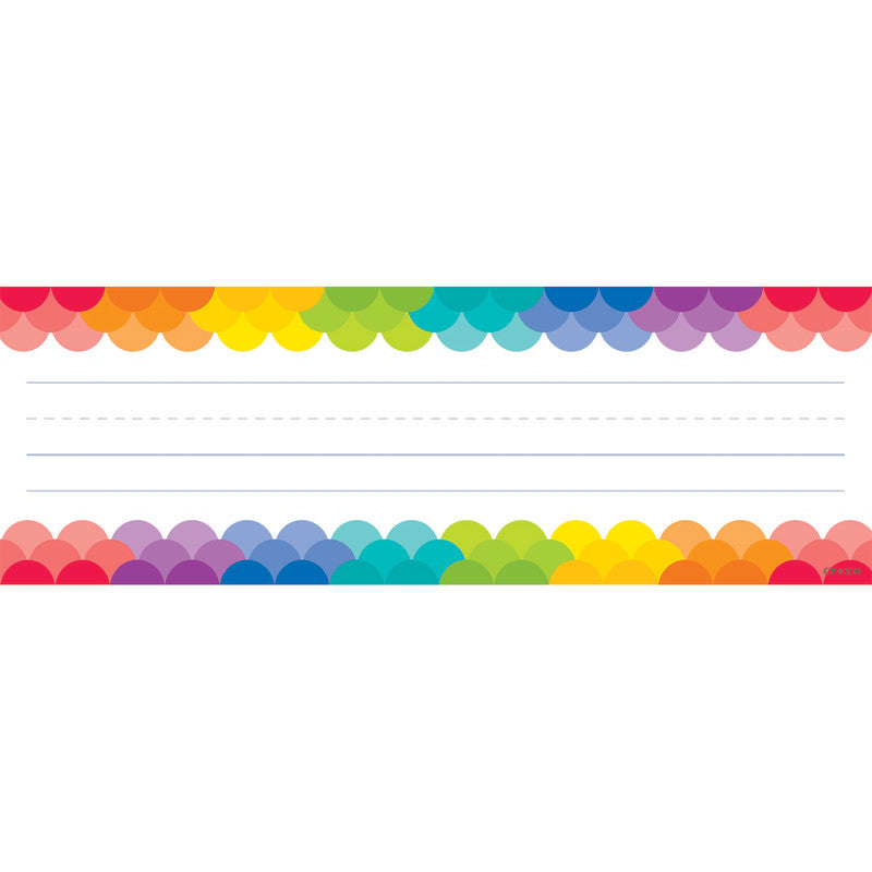 Rainbow Scallops Name Plates, 36 Per Pack