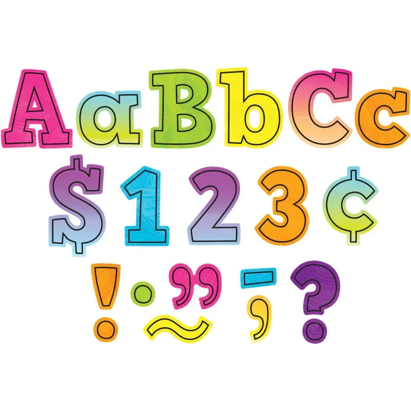 Brights 4Ever Bold Block 4" Letters Combo Pack, Pack of 230
