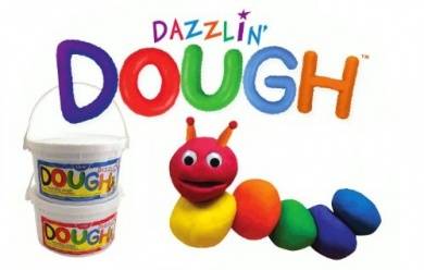 Hygloss Dazzlin' Dough Assortment Value Pack - Set of six 3 lb. tubs