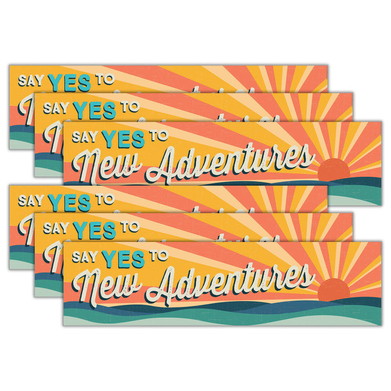 Adventurer Horizontal Banner, 45" x 12", Pack of 6