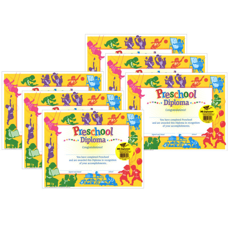 Classic Preschool Diploma, 30 Per Pack, 6 Packs