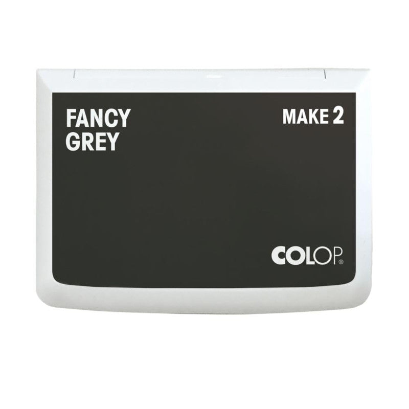 Make 2 Water-Based Acid-Free Craft Ink Stamp Pad, 2.75 x 4.25 Inches, Fancy Grey