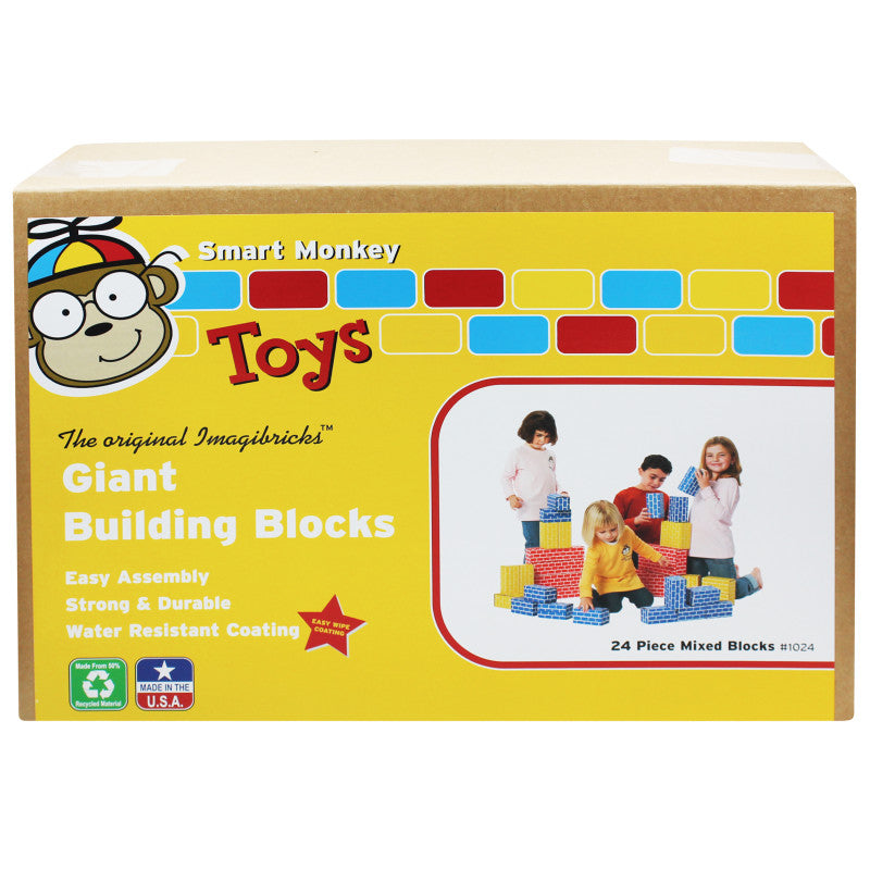 ImagiBRICKS&trade; Giant Building Block Set, 24 Pieces