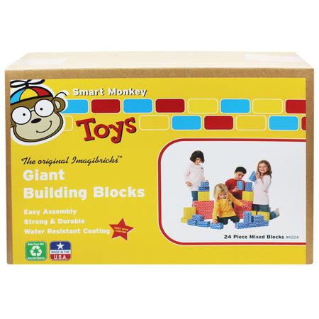 ImagiBRICKS&trade; Giant Building Block Set, 24 Pieces