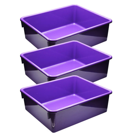 Double Stowaway&reg; Tray Only, Purple, Pack of 3