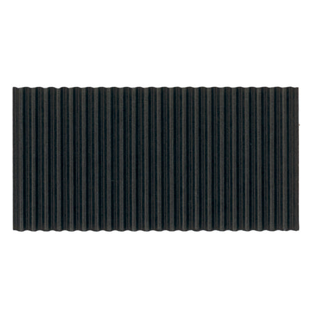 Corrugated Paper, Black, 48" x 25', 1 Roll