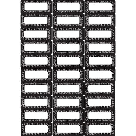 Die-Cut Magnetic Foam Chalk Loop Labels/Nameplates, 30 Per Pack, 3 Packs
