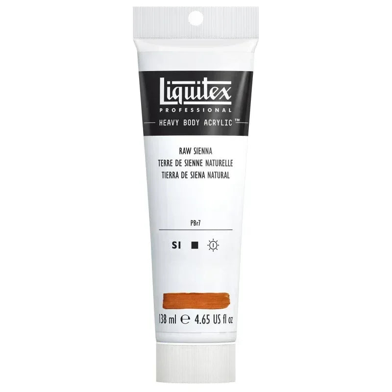 Professional Heavy Body Acrylic Paint, 138 mL Tube, Raw Sienna