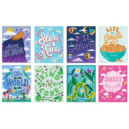 Crayola&reg; Colors of Kindness Mini Poster Set, 8 Posters