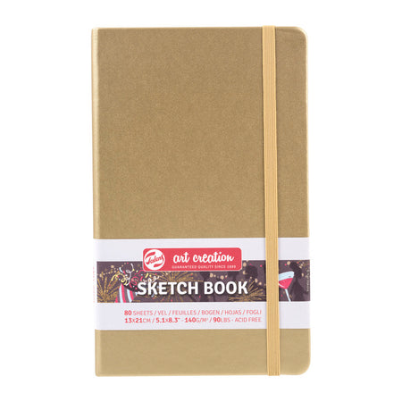 Sketchbook, 80 Sheets, 90lbs, White Gold Cover, 5.1" x 8.3" d3910be17670c3ed3610612b1ef1950d0e0b3ce8