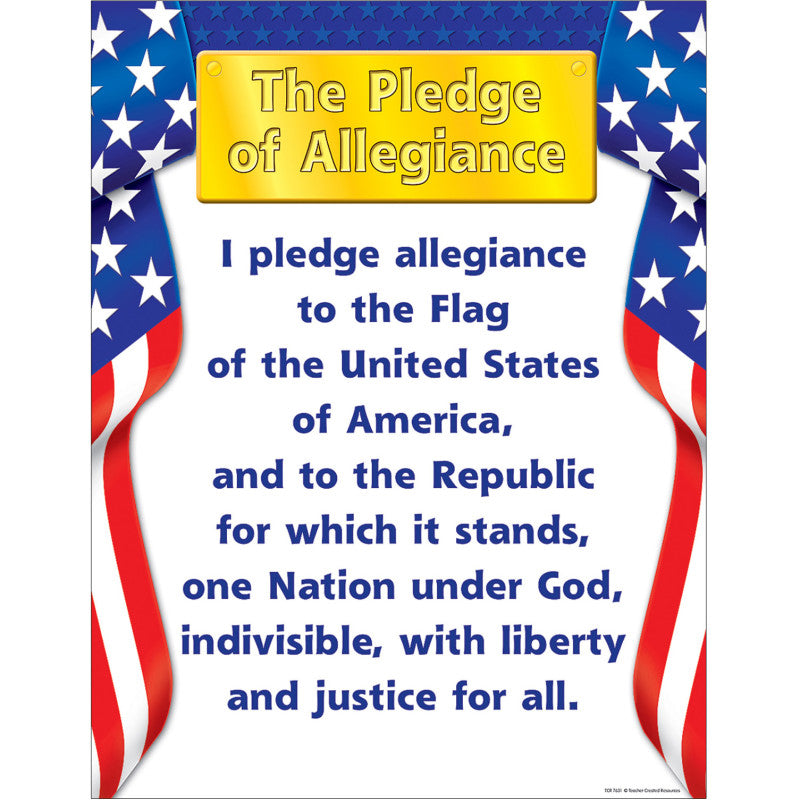Pledge of Allegiance Chart