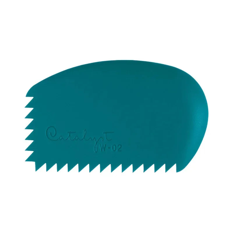 Catalyst Tool Wedge, Silicone, Mixed Media Paintbrush, Blue, Size 2, 1 Count