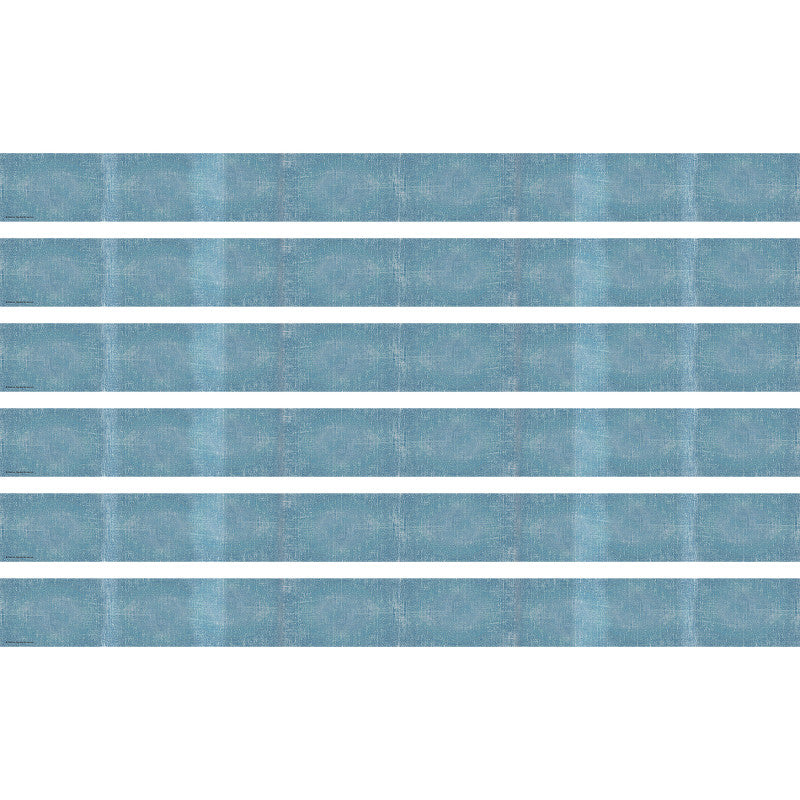 Moving Mountains Blue Straight Border Trim, 35 Feet Per Pack, 6 Packs