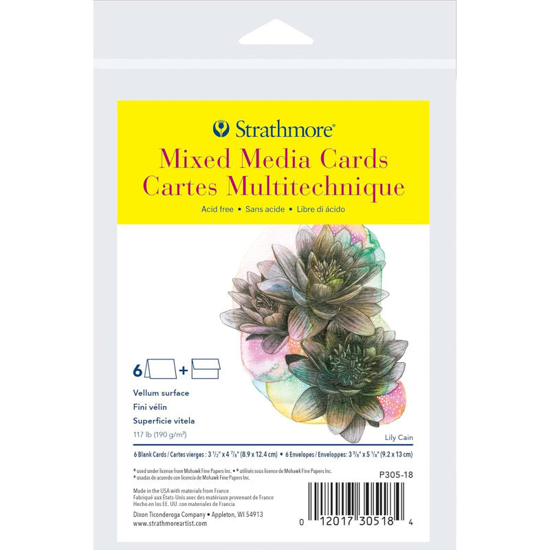 300 Series Mixed Media Cards & Envelopes, Anniversary Size, 3.5x4.875 inch, 6 Pack