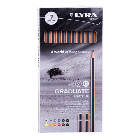 Graduate Graphite Pencil Set, Assorted Colors, 12 Pieces