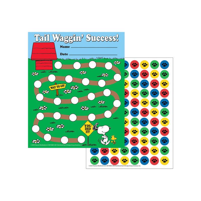 PeanutsÂ® Mini Reward Charts with Stickers, Pack of 36