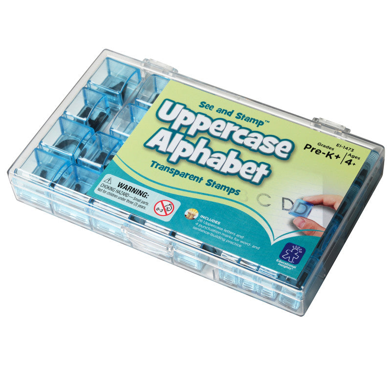 See and Stamp&trade; Transparent Stamps , 5/8" Uppercase Alphabet