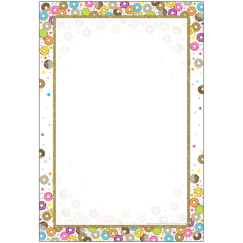 Smart Poly&reg; Chart, DonutFetti&reg; Blank, 13" x 19"