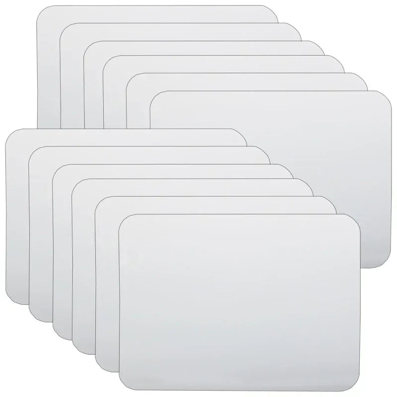 Two-Sided Dry Erase Board, 6" x 9", White, Pack of 12