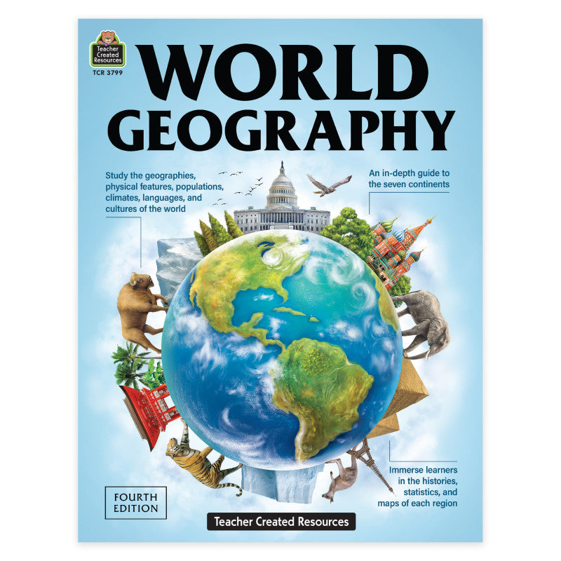 World Geography Workbook, Fourth Edition, Grade 5-8