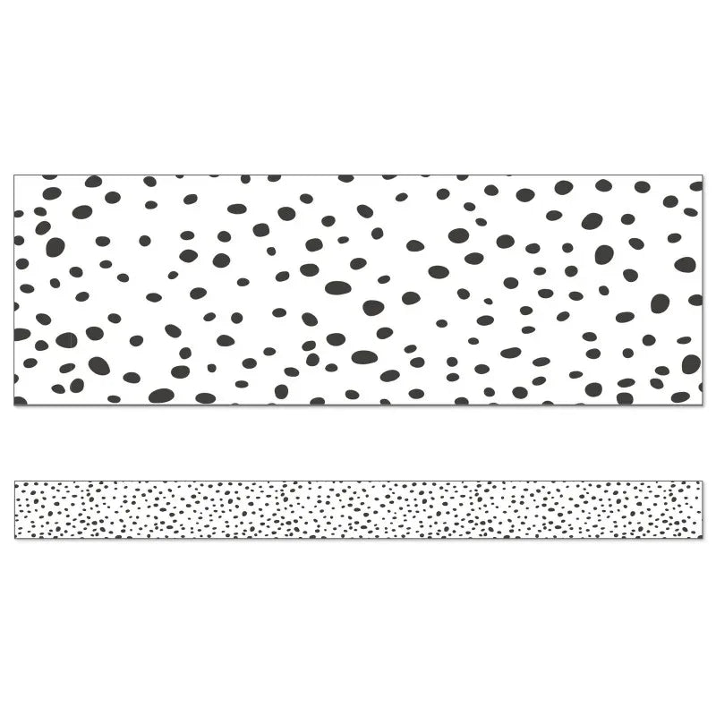 We Belong Black Dots Straight Borders, 36 Feet