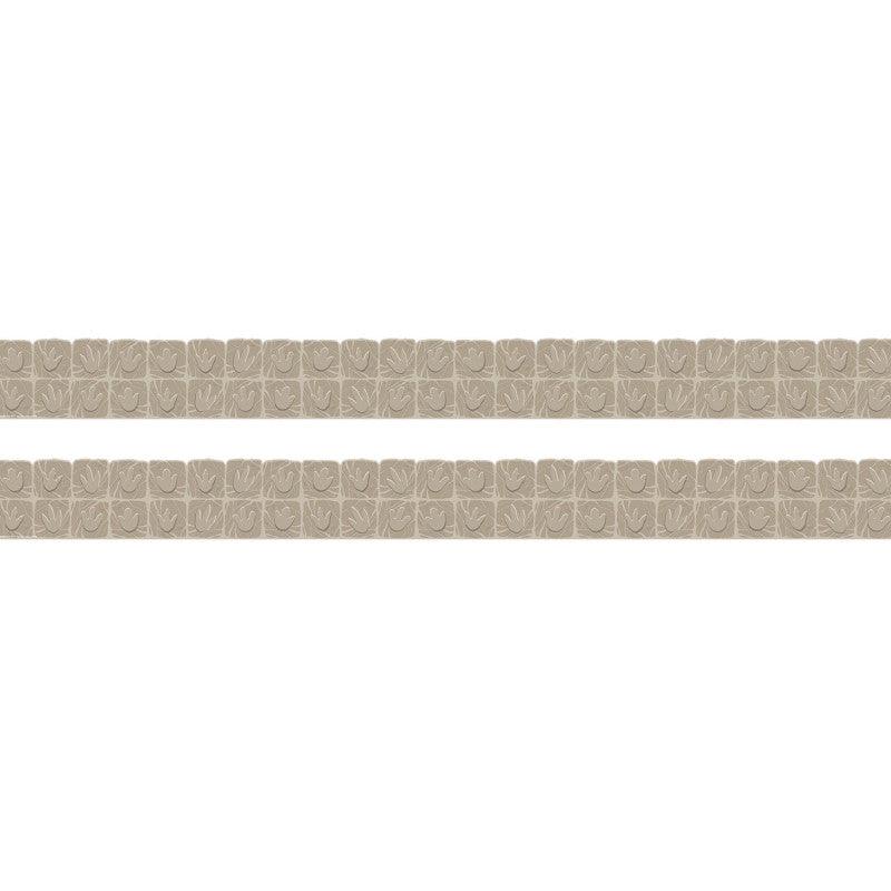 Dino Quest Stone Tracks Extra Wide Classroom Border Trim, 24 Strips, 2-Pack