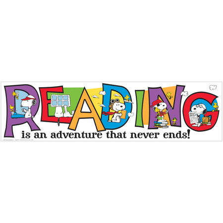 Peanuts&reg; Reading is an Adventure Banner