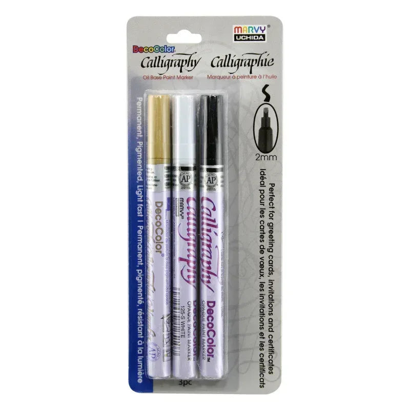 125-3C DECO CALLIGRAPHY 3 PC SET