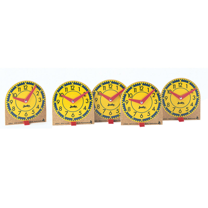 Mini Judy&reg; Clocks, Grade K-3, Pack of 12