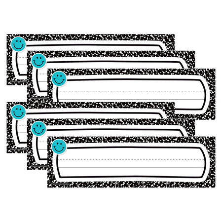 Cool for School Flat Name Plates, 36 Per Pack, 6 Packs