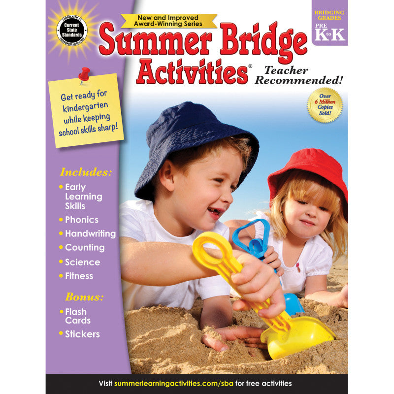 Summer Bridge Activities&reg; Workbook, Grade PK-K, Paperback