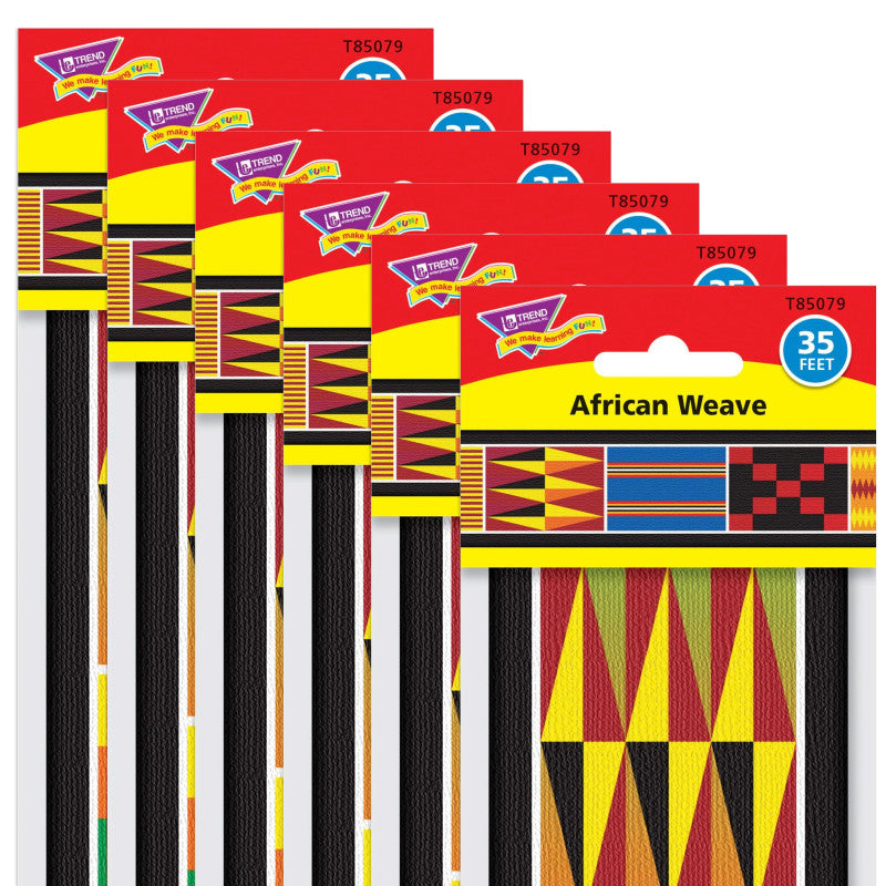 African Weave Bolder Borders&reg;, 35.75' Per Pack, 6 Packs