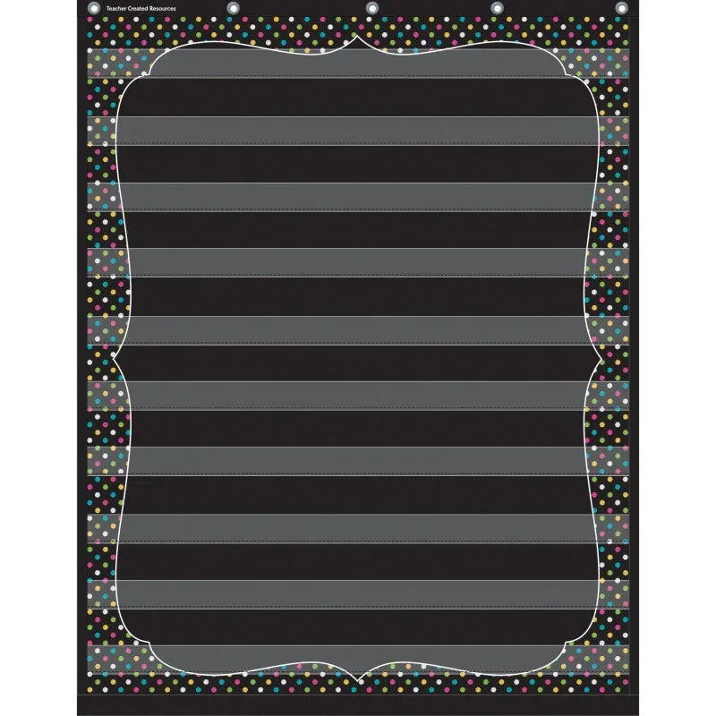 Chalkboard Brights 10 Pocket Chart